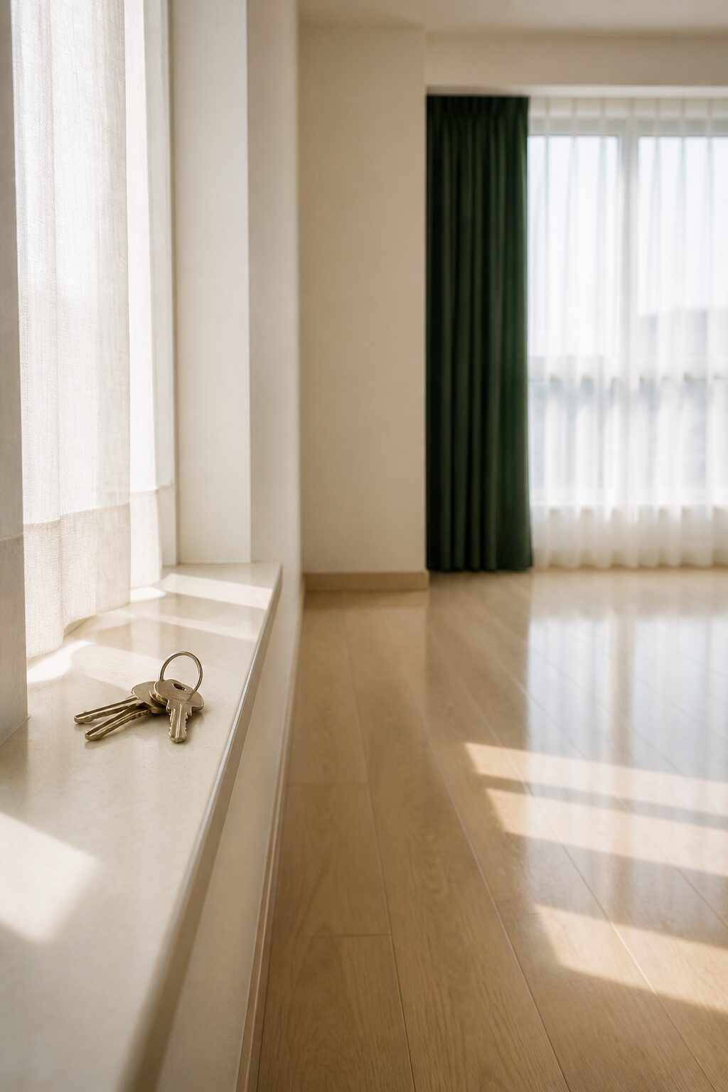 An immaculate room prepared for tenancy handover